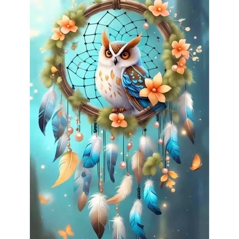 Frameless, Diamond Painting 5d DIY Animal Full Square/Round Drill Diamond Embroidery Mosaic Owl Dreamcatcher Home Art Decor