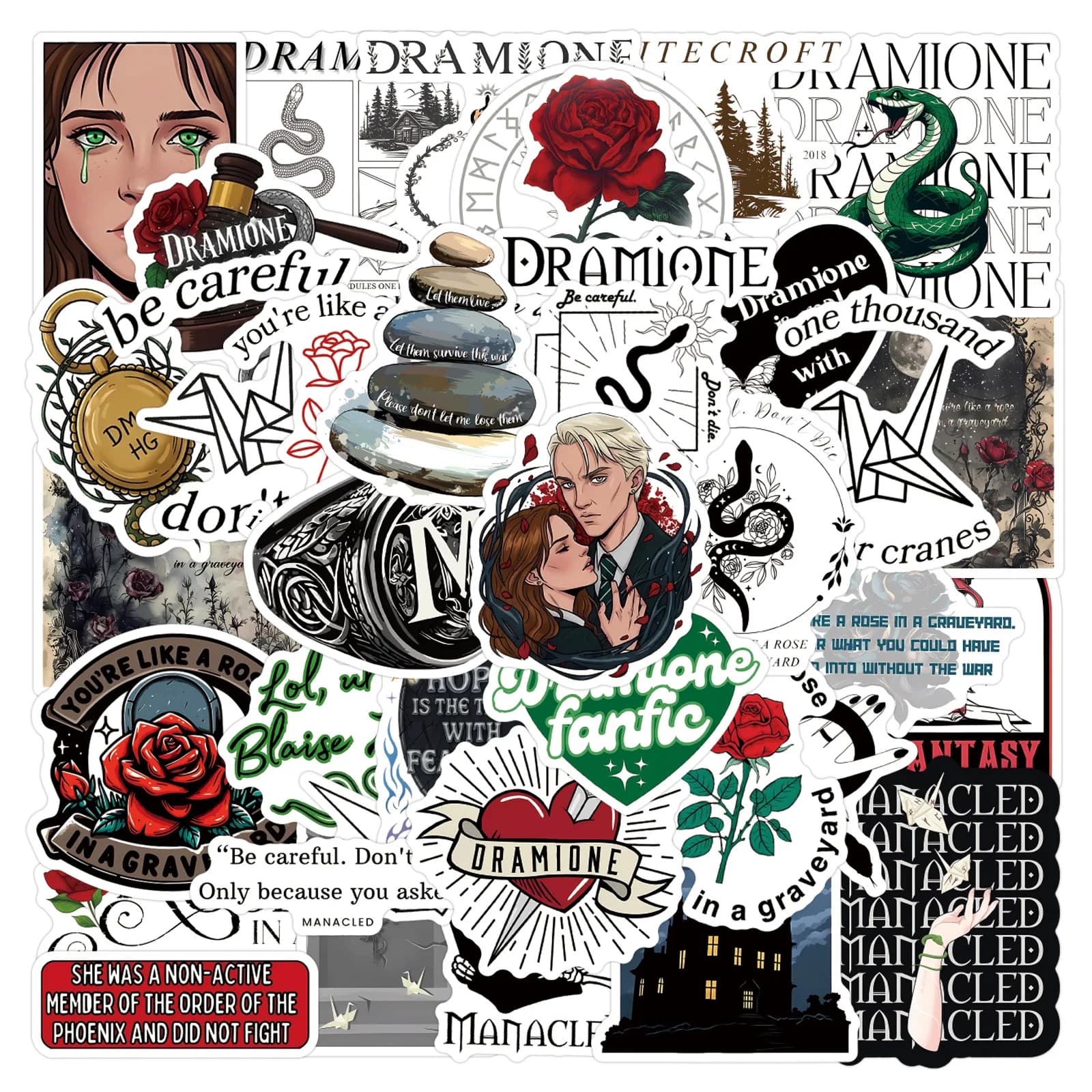 50 pezzi classico romanzo alchemist alchemizzato cartone animato graffiti adesivo bagaglio per auto decorazione telefono adesivo