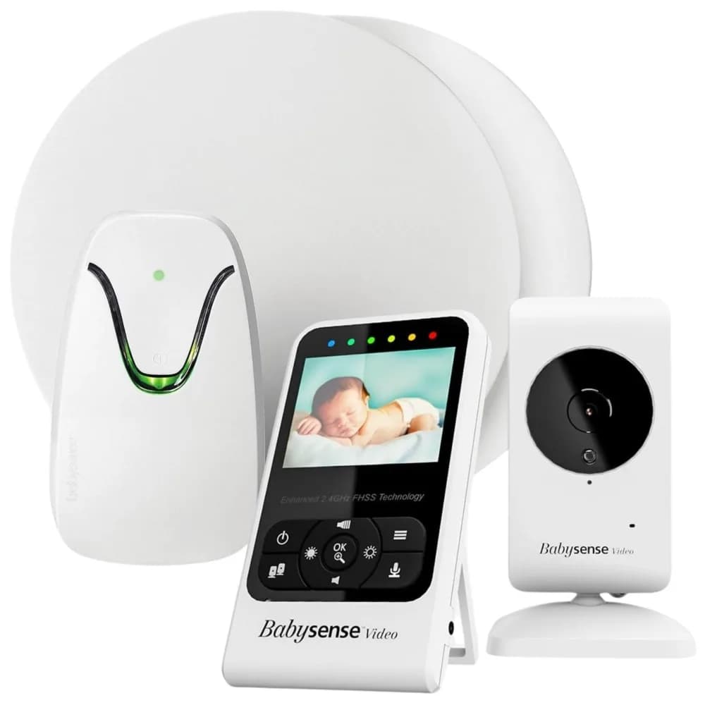 Monitor per il movimento video e della respirazione - Baby monitor video con pacchetto di rilevamento del movimento respiratorio e avvisi - Monitor video V2