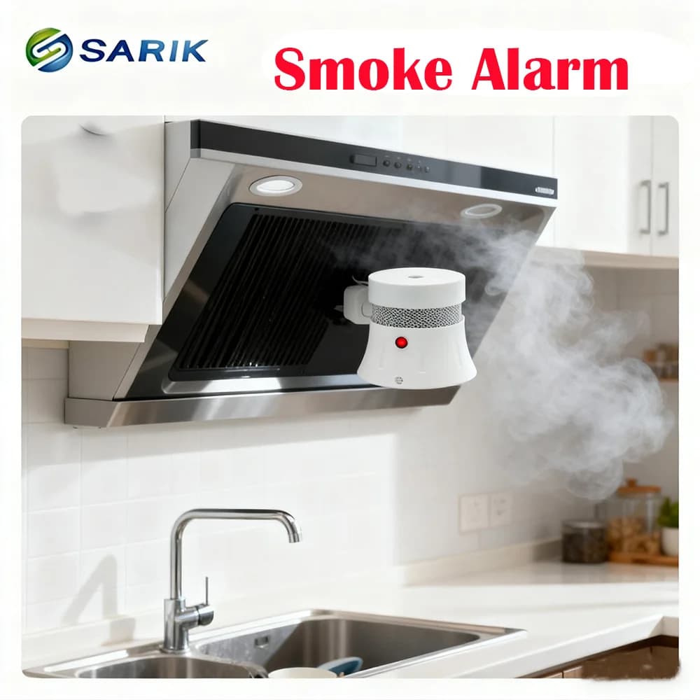 Allarme rilevatore di fumo antincendio Allarme mini rilevatore di fumo con batteria incorporata al litio da 5 anni