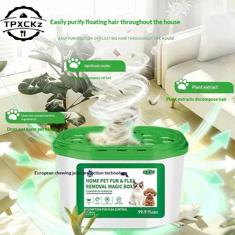 Pet Odor Eliminator And Fur Removal Magic Box Air Freshener For Home Cat Litter Pet Hair Area Musty Smell Absorber Neutralizer