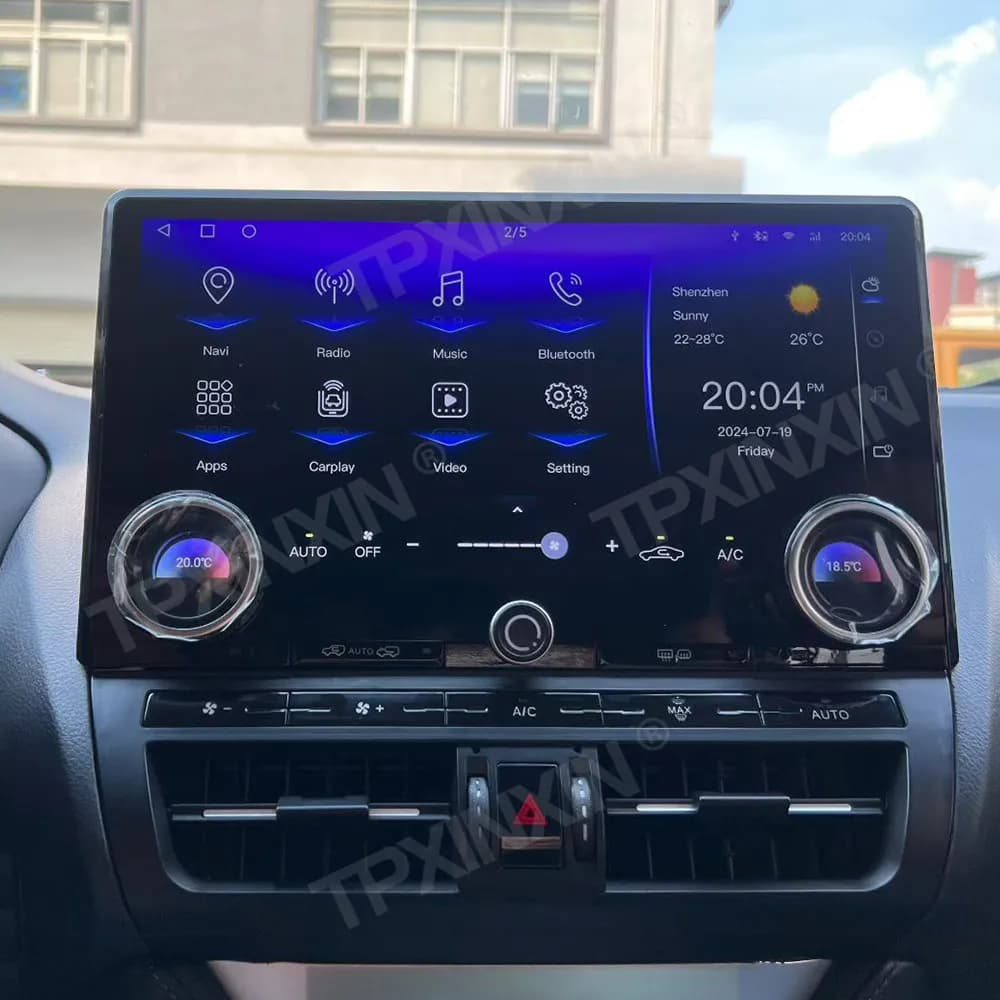 Autoradio Android con Lettore Multimediale Video, Carplay Wireless, Stereo GPS e Navigazione per Toyota Prado 2010-2017