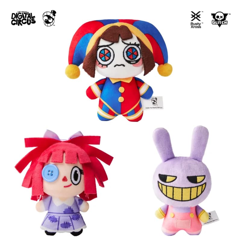 Nuovo Originale The Amazing Digital Circus Peluche Cartone Animato Pomni Jax Ragatha Bambola di Peluche Zaino Portachiavi Giocattolo Regalo Compleanno Ragazza