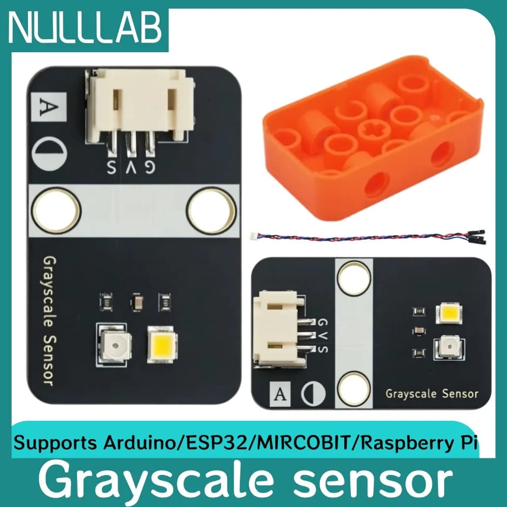 Sensore di Rilevamento Grayscale con Guscio a Blocchi, Connettore Standard PH2.0, Supporto Multi-scheda per Arduino ESP32 Microbit