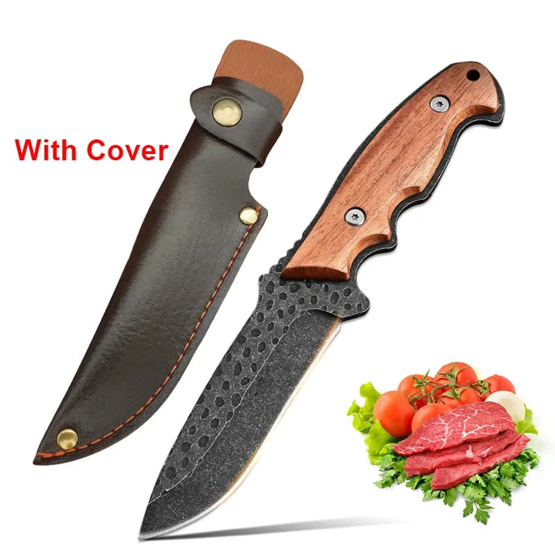 5 Inch Forged Bone Knife Sharp Chef Butcher Knife Wood Chest Knife Fruit Knife Cooking Knife For Fruit Knife