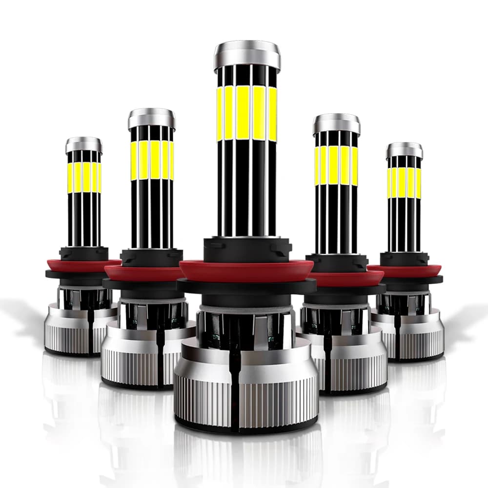 360 H7 LED Mini Canbus H4 H1 HB3 HB4 9012 Turbo Bi 360 Lente del proiettore Luce H11 9005 Lampadina per fari auto Lampada fendinebbia per ghiaccio automatica 6000K