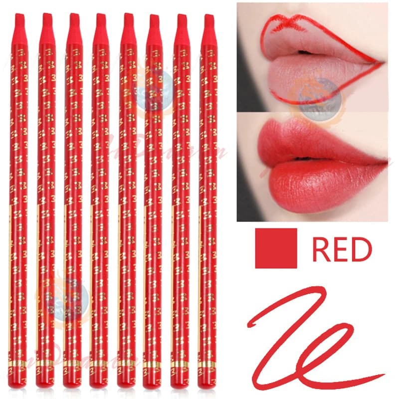 Matita professionale per microblading Matita per sopracciglia rossa permanente Tattoo Impermeabile Art Tint Makeup Eye Brow Pen Enhancers Cosmetic