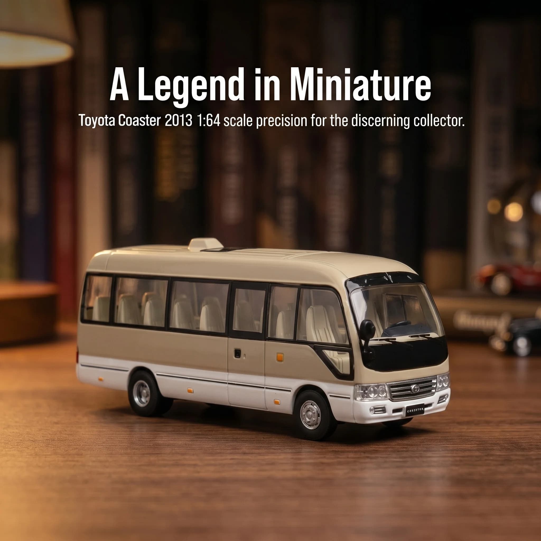 Toyota Coaster 1:64 Auto in Lega Pressofusa con Lavorazione Squisita - Modellino da Collezione Premium