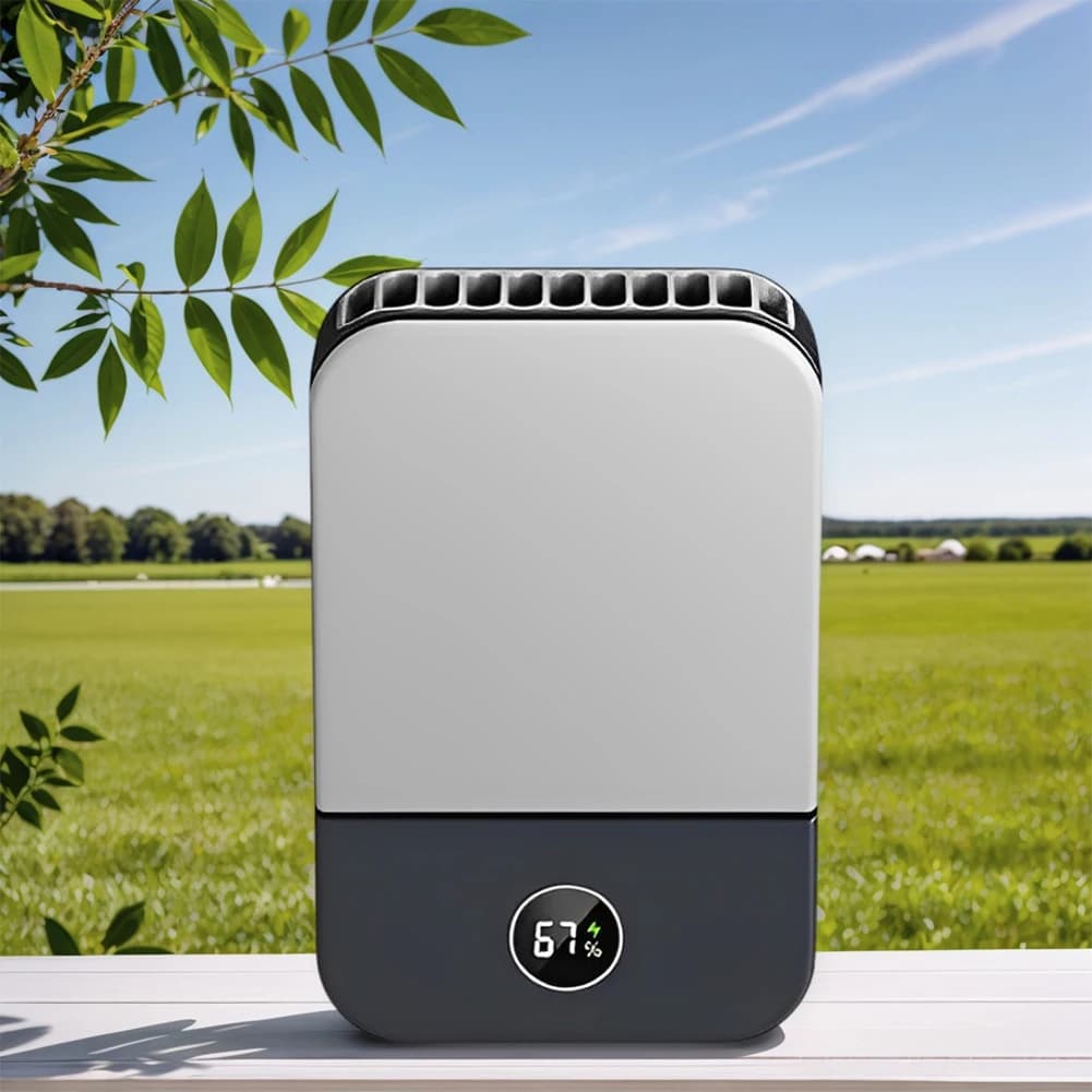Bladeless Portable Hanging Neck Fan 3 Speed Rechargeable Waist Clip Fan Clip on Belt Personal Fan for Home Office Outdoor Travel