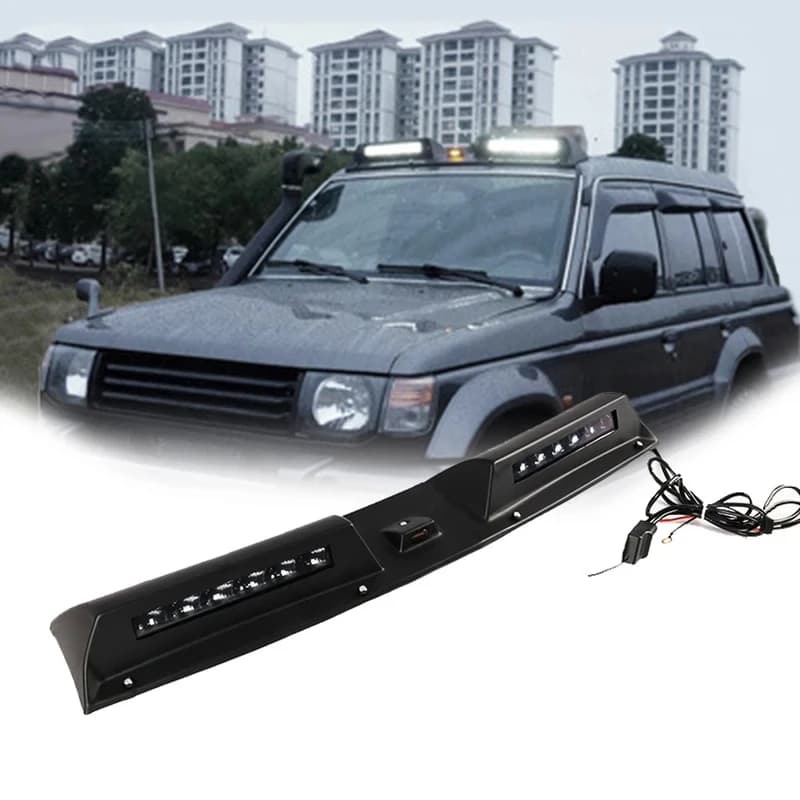 Barra Luminosa da Tetto per Auto, Portapacchi con Luci per Avventure Fuoristrada, Compatibile con Pajero V31 V32 V33