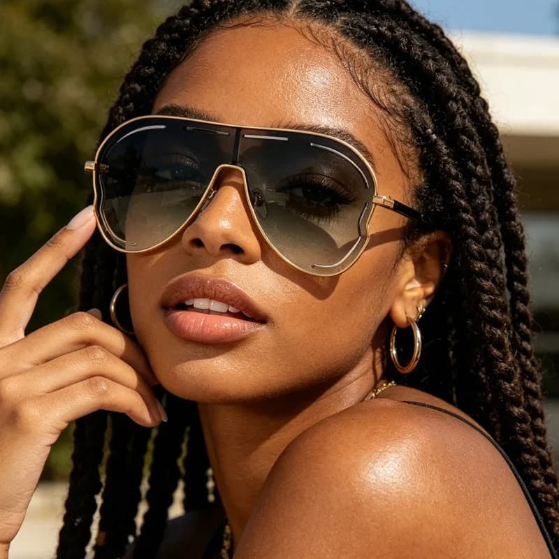 Butterfly sunglasses high quality trendy cool sunglasses women's sunglasses daily versatile large frame hollow lenses Y2K sunglasses