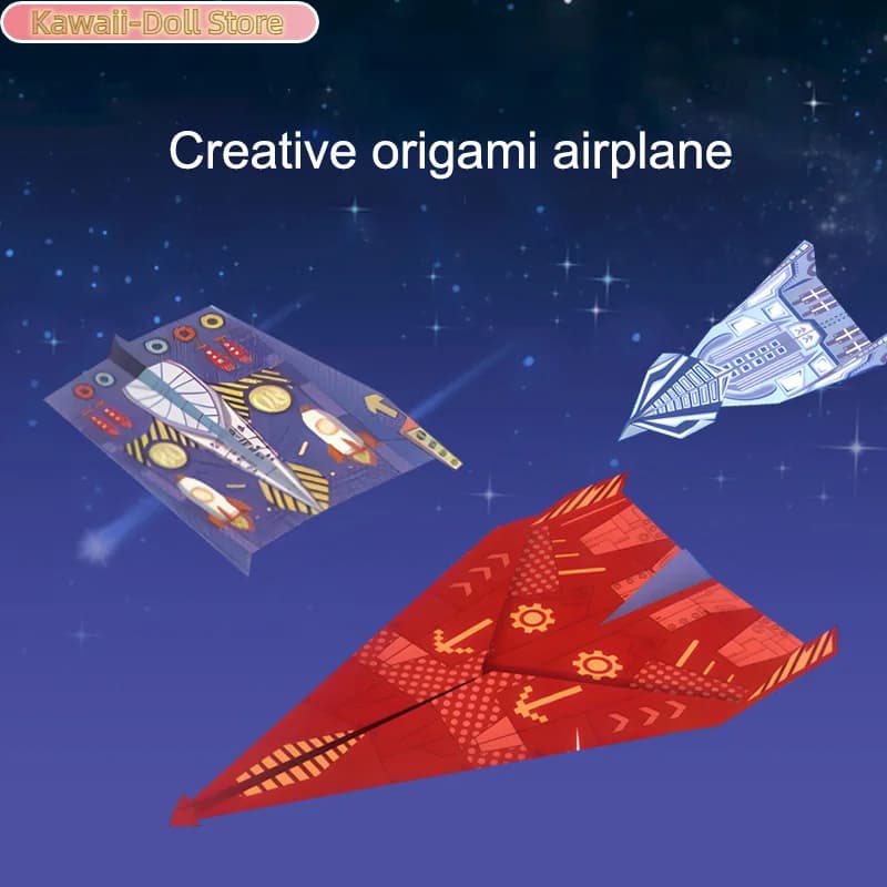 Children's Beginner Origami Encyclopedia 3D Colorful Paper Airplane Folding Creative Classic DIY Toy For Kids