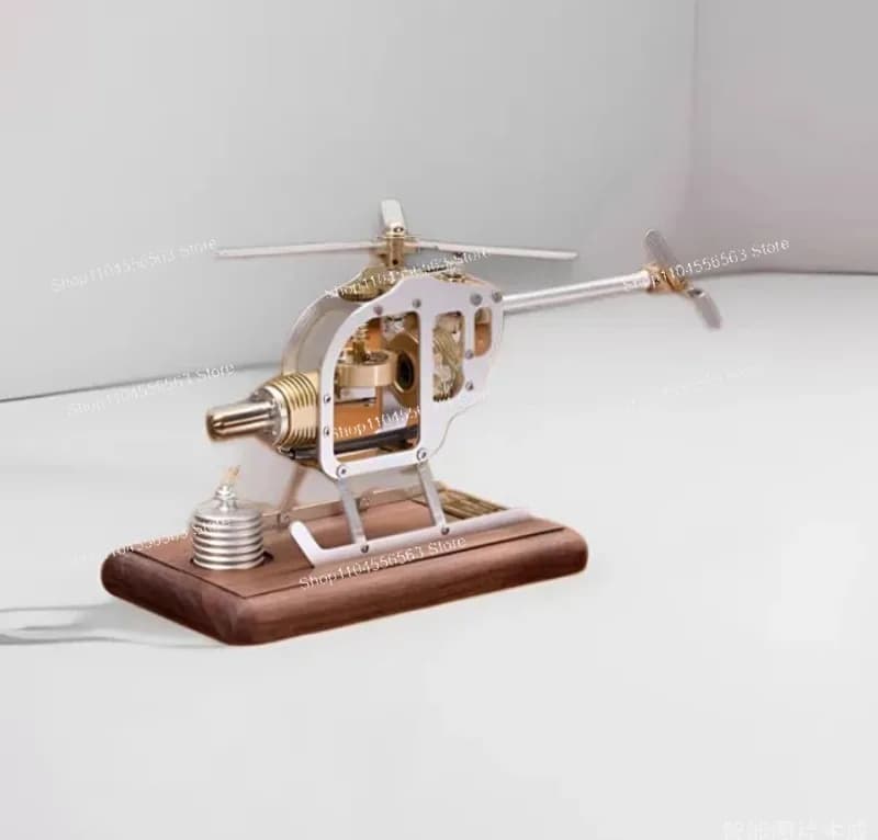 Mini Motore Stirling per Elicottero - Kit Modello Educativo di Fisica ad Aria, Regalo Creativo per Ragazzi
