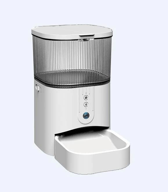 Dispenser automatico di cibo per cani e gatti con telecamera Wi-Fi Ciotole per mangiatoia per animali domestici alimentate a carica per proprietari di cani e gatti 3L, X42 all'ingrosso