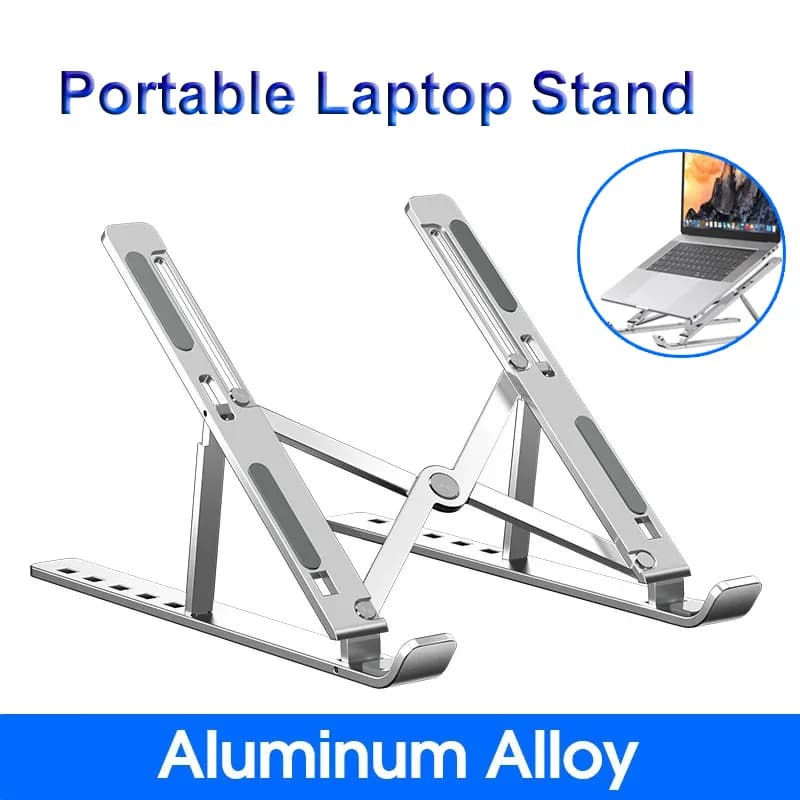 Supporto per laptop portatile Docking station per notebook in alluminio Staffa per computer per accessori per computer MacBook Supporto per laptop pieghevole