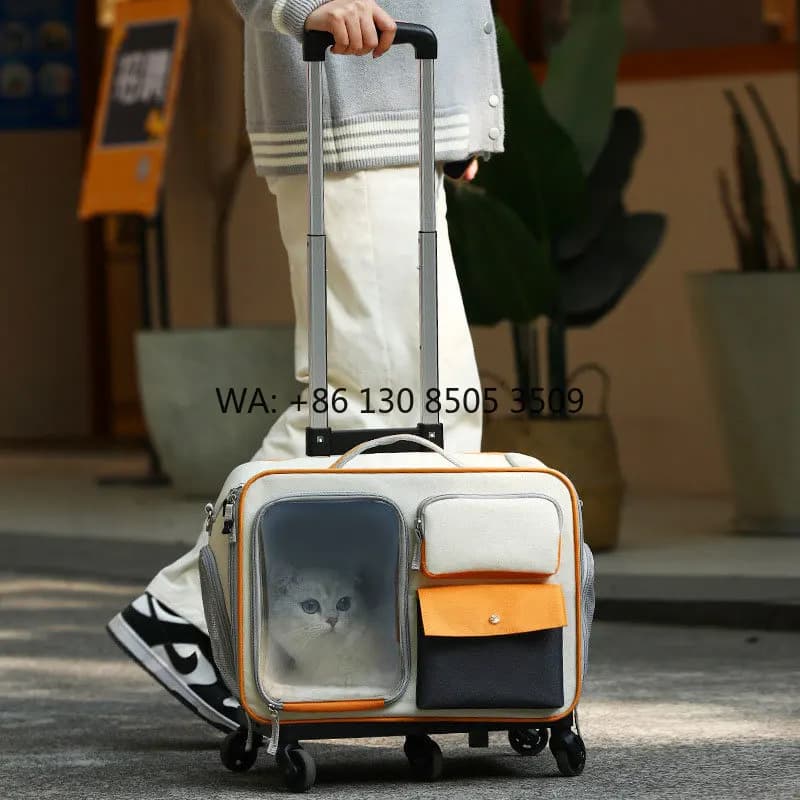 Borsa da Trasporto Multifunzione per Cani e Animali Domestici, Colorata e alla Moda, con Ruote, Vendita all'Ingrosso