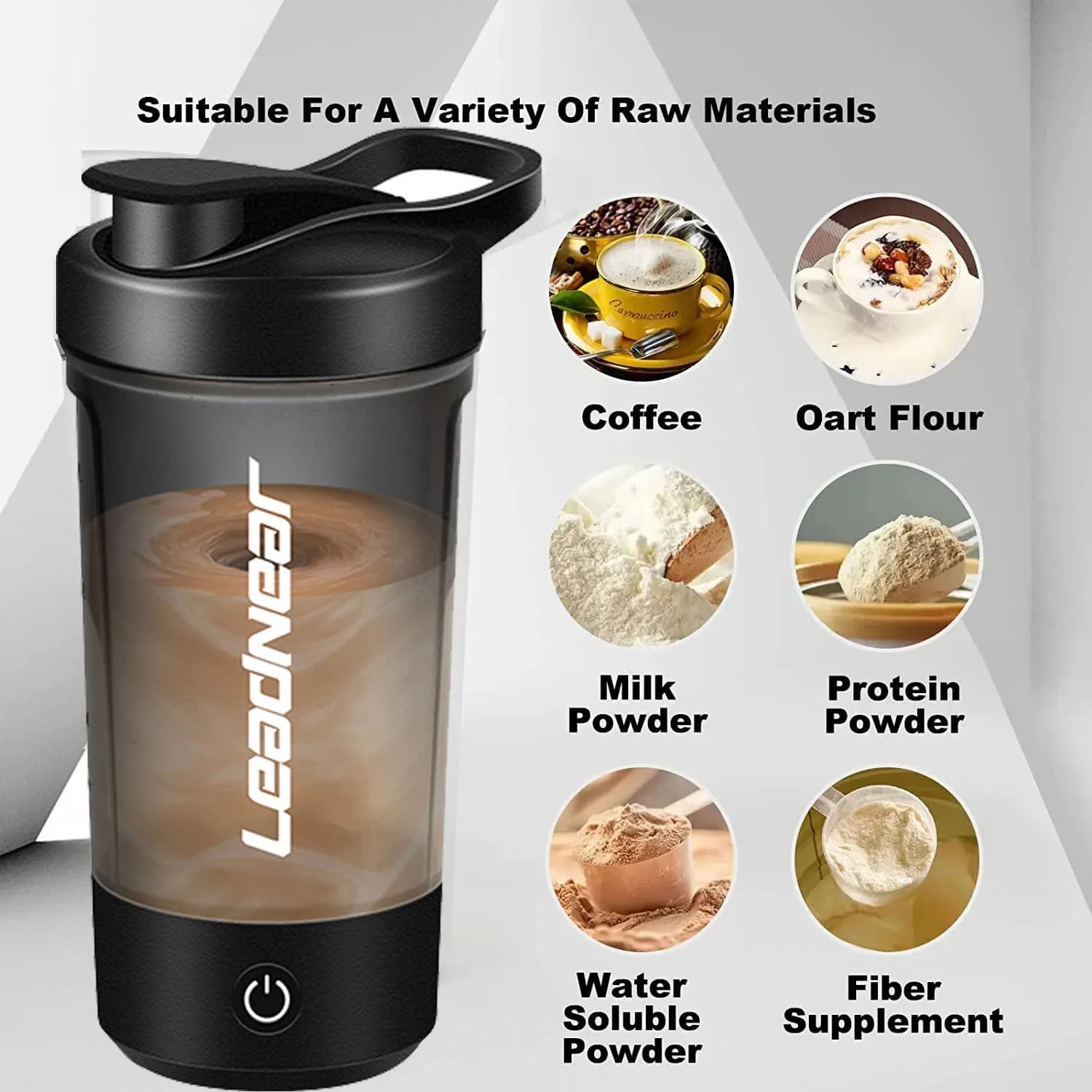 Automatic Shaker for Home, Travel, Open Sports, Gym, Portable Electric Blender, Powder Milk Blender and Protein
