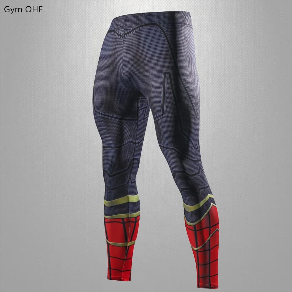 Pantaloni a compressione con stampa 3D da uomo ciclismo Running basket Soccer Elasticity pantaloni sportivi Fitness TightsTrousers Rash Guard