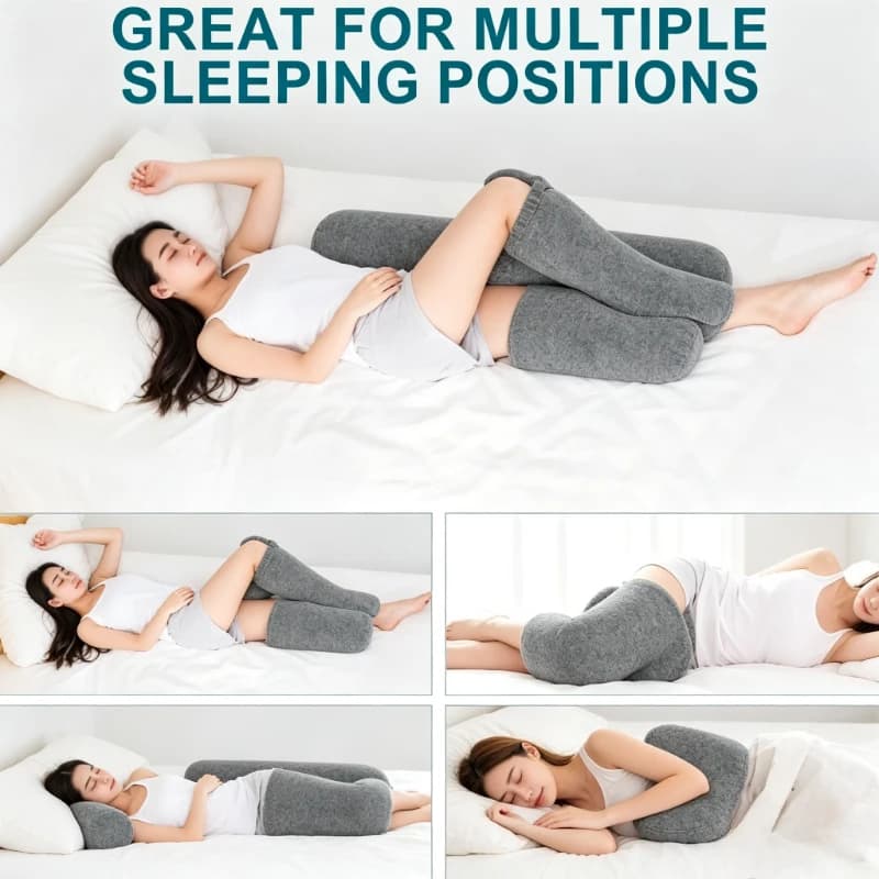 Knee Leg Support Pillow for Side Sleepers Orthopedic Alignment Cushion Relieve Back Hip Knee Joint Pain Improve Sleeping Posture