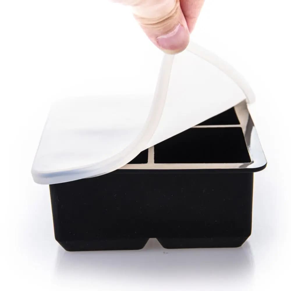 Stampo per Cubetti di Ghiaccio in Silicone di Grado Alimentare, Senza BPA, Riutilizzabile, con 4/6/8/12 Scomparti, Utensile da Cucina