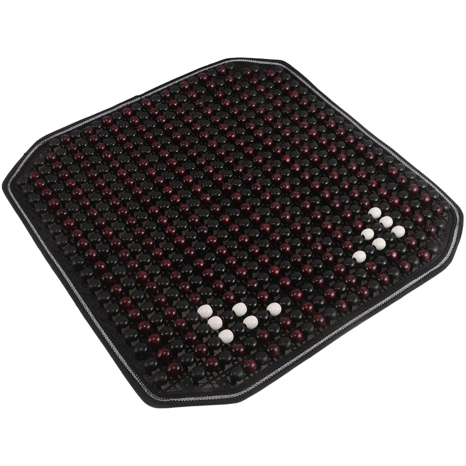 Cuscino per Sedile Auto in Legno con Perline, Design Ergonomico Traspirante, Base Antiscivolo, Comodo per la Guida, Per Tutte le Stagioni, Legno Naturale