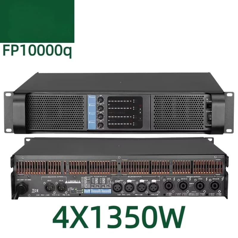 Amplificatore FP10000q 4X1350W Amplificatore di potenza professionale 4 canali Altoparlanti da 10000 Watt Amplificatore di potenza Apparecchiatura audio