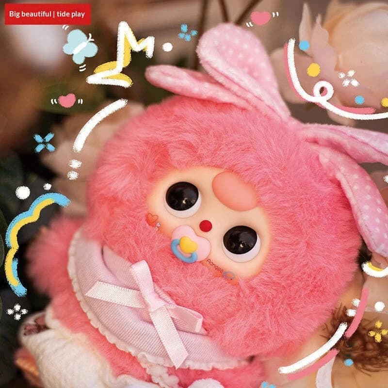 Authentic Babythree Cute Baby Series Plush Blind Box Stuffed Doll Collectible Figure Birthday Gift For Kids Girls Toy Lovers