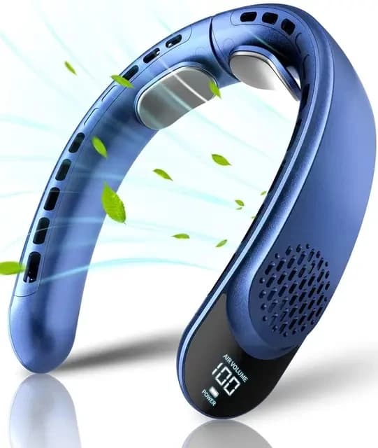 Zai Xiao Ventola per il collo Raffreddamento Ventole per aria condizionata ricaricabili Dispositivo di raffreddamento dell'aria 4000mAh Condizionatore d'aria 3 velocità per gli sport all'aria aperta