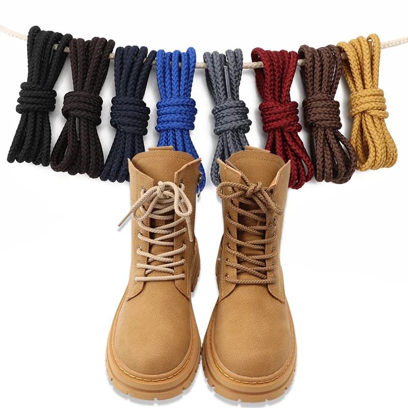 Nuovi lacci rotondi Scarponi da trekking all'aperto Lacci per scarpe alte Sneakers casual Scarpe sportive in pelle Stivali Accessori per lacci per bambini