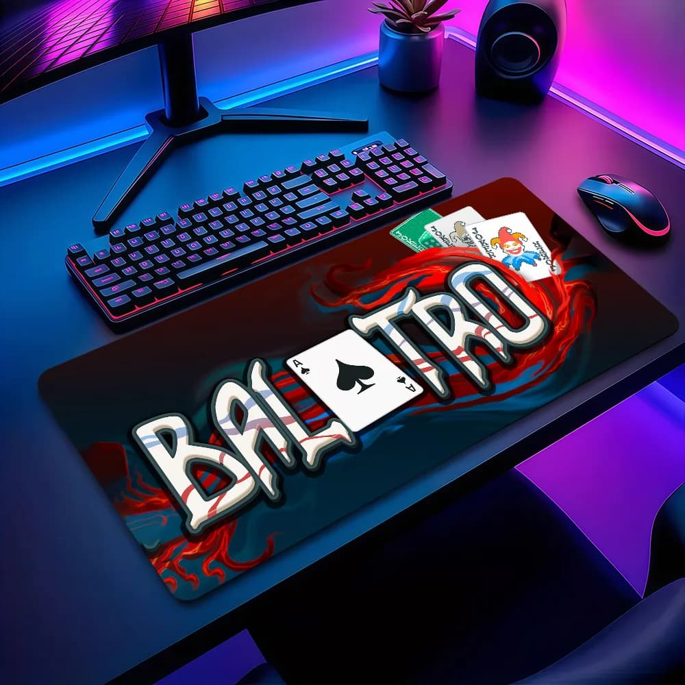 Tappetino per Mouse da Gioco B-Balatro J-Joker, Antiscivolo, Spesso, Grande, con Bordo Cucito, per Ufficio, Studenti e Gaming