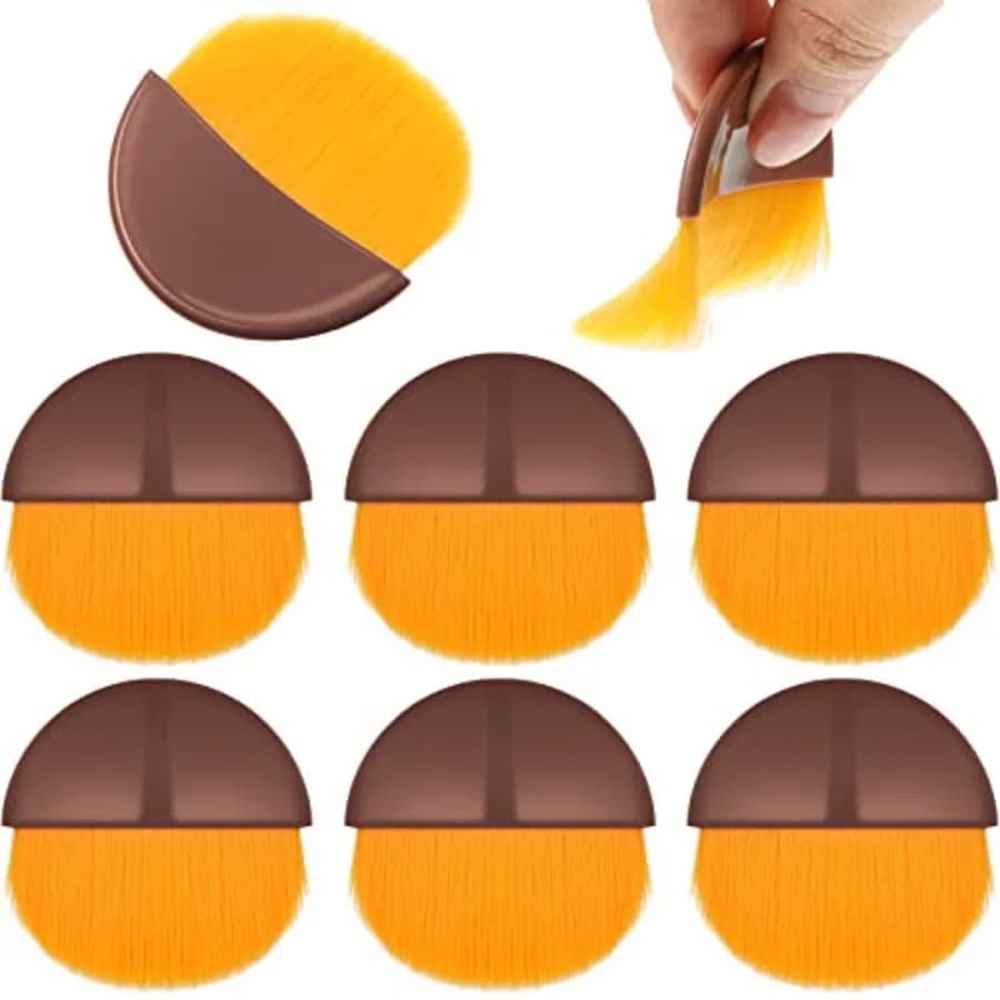 8 Pieces Flat Brush Applicator Bulk Small Decoupage Brush for Painting Drawing DIY Craft Gesso Glue Oil Paint Acrylic Painting