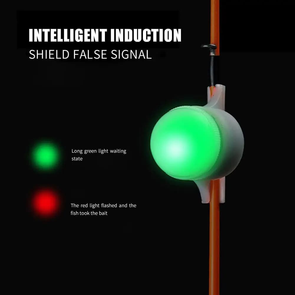 Fishing Rod Tip Gear LED Automatic Induction Fishing Fish Bite Alarms Light