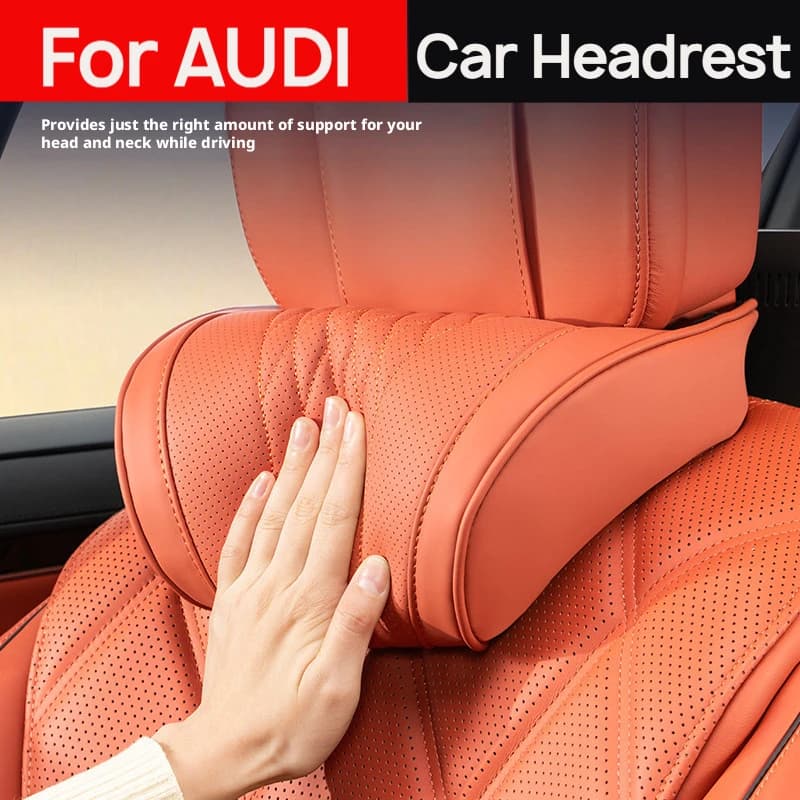 Memory Foam Car Neck Pillow For Audi 8V 8Y B8 B9 C7 C8 4G8 4K8 D4 D5 8U F3 8R FY 4M 4MN Car headrest and lumbar support