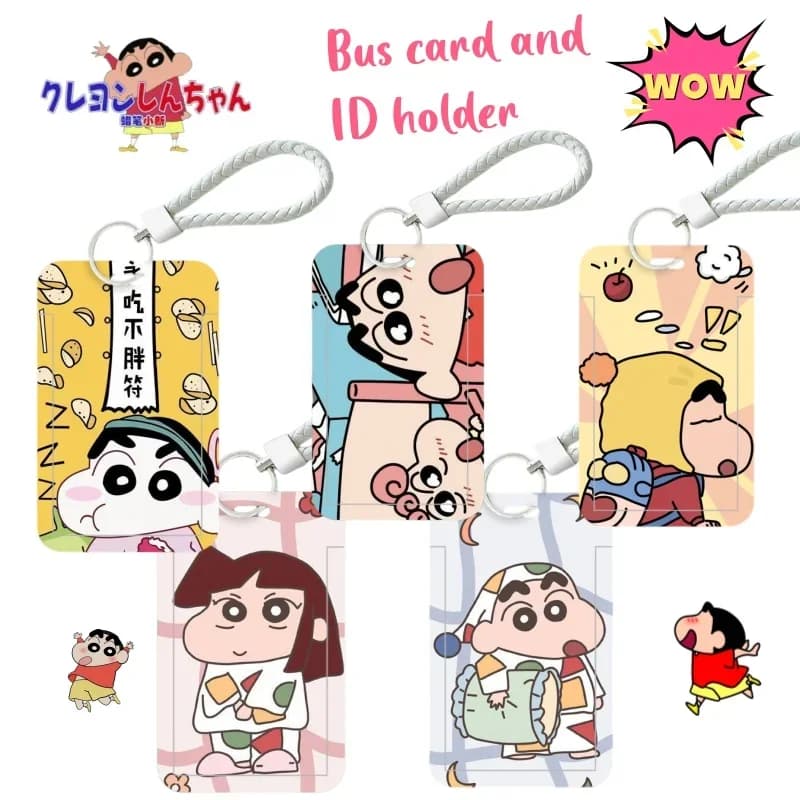 Crayon Shin-chan Nohara Shiro Card Cover High Color Value Cartoon Cute Student Campus Card Bus Card Certificate Protection Cover