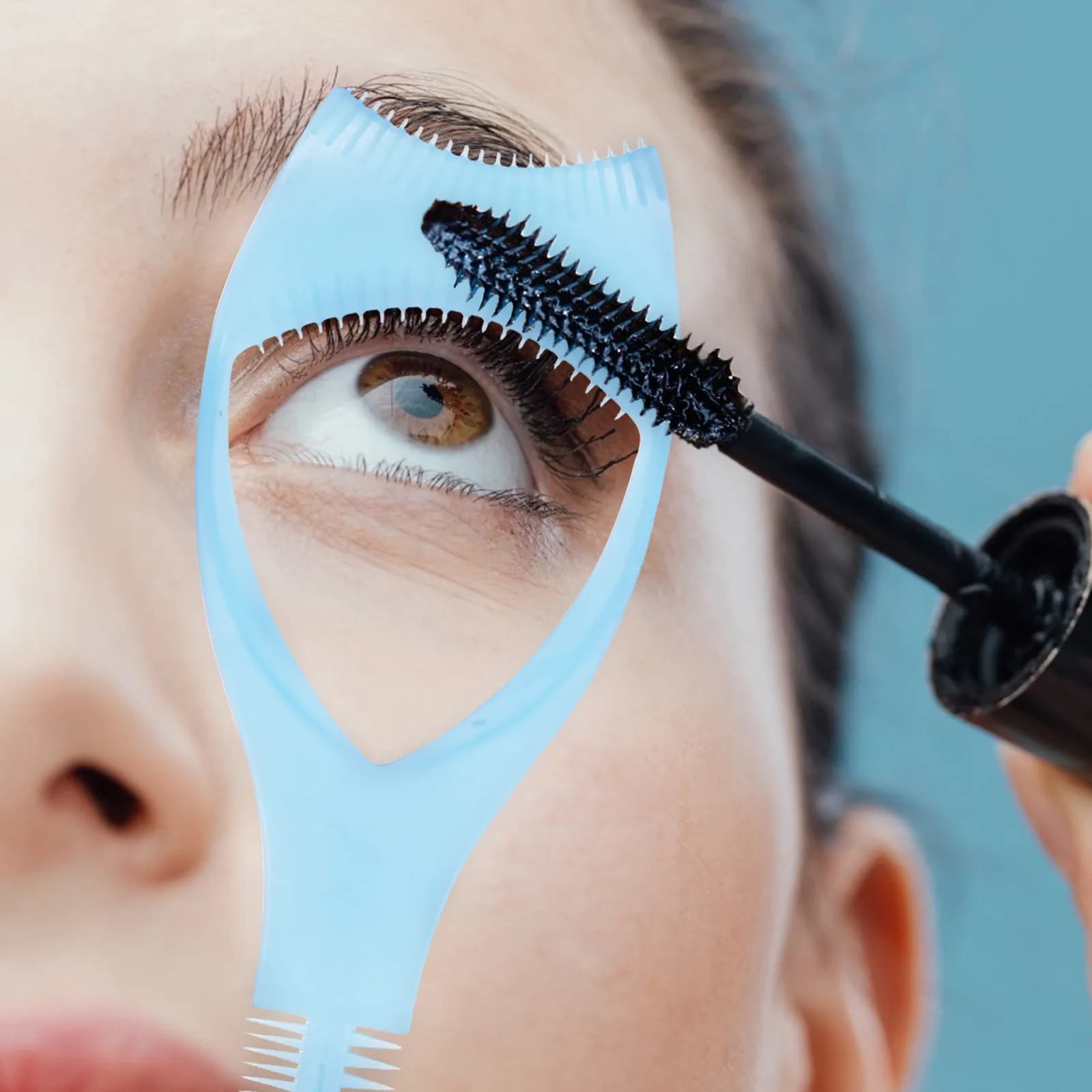 Set of 3 Tools for Mascara, Eyelash Aid Combo, Anti-Slip Application for Makeup, Perfect Guide for Wrinkling Eyelashes