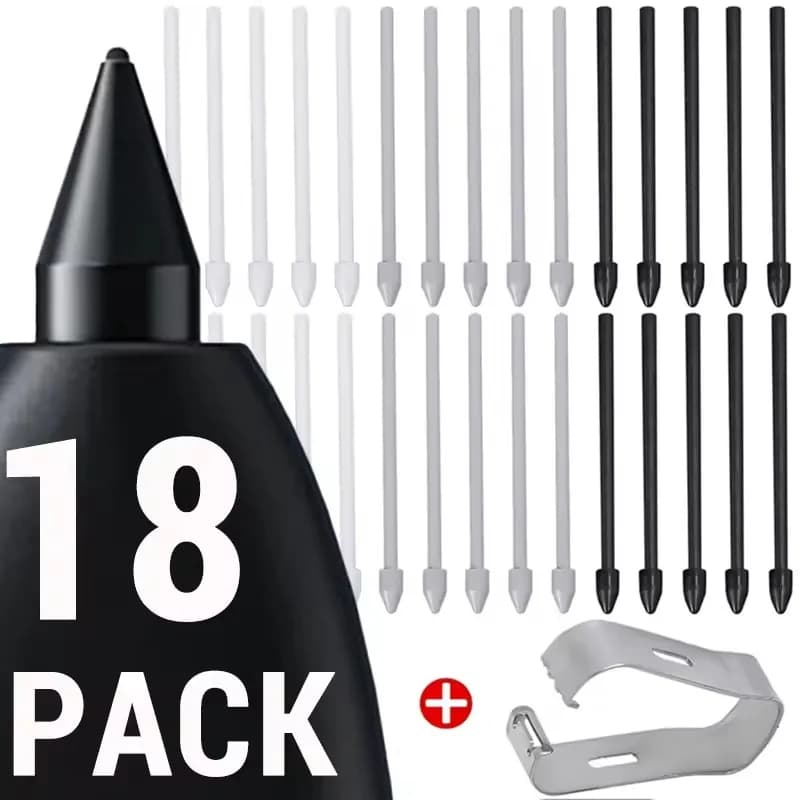Pennino di ricambio per tablet per Samsung Galaxy S Pen Tab S9 S23 Punte per penna stilo resistenti all'usura in lega di titanio con set di pinzette