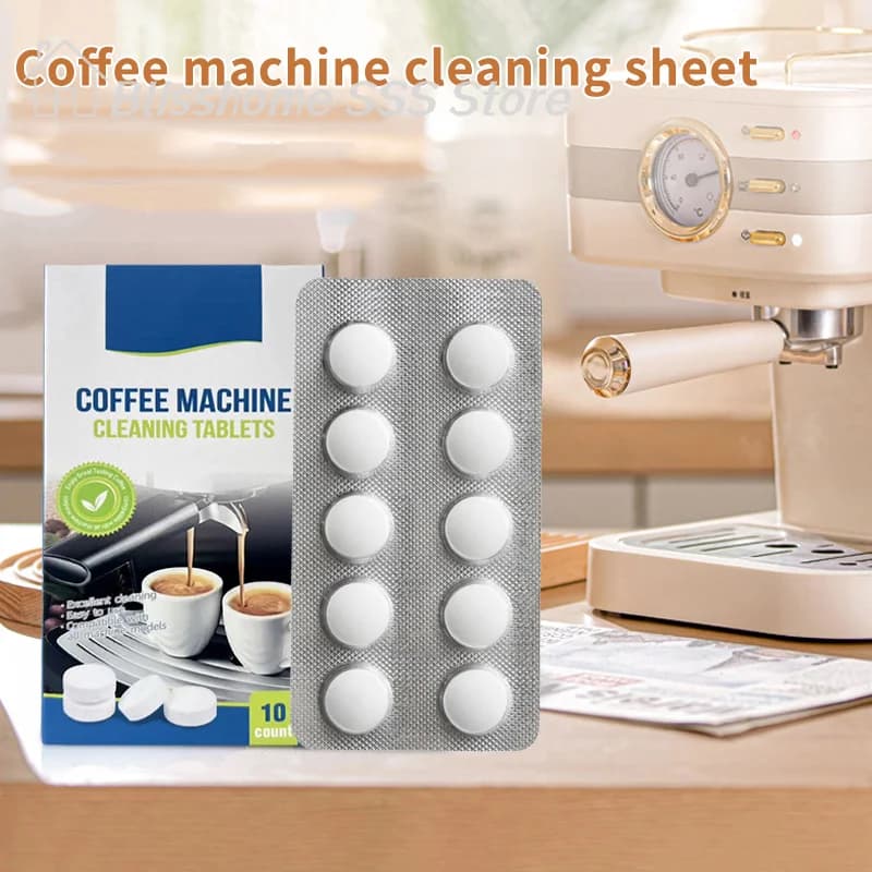 Pastiglie per la Pulizia della Macchina da Caffè Espresso, Decalcificanti, Soluzione per Rimozione Olio, Detergente, Pastiglia Speciale per la Pulizia