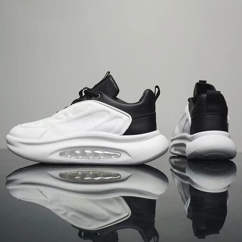 2026 Spring Men's Hidden Wedge Breathable Casual Versatile Thick Sole White Dad Sneakers