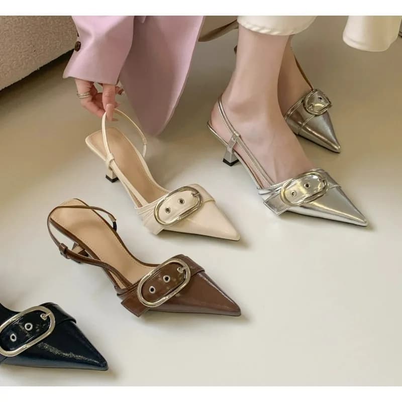 New Retro Fashion Sexy Designer Patent Leather Pointed Toe High Heels Pumps Women Shallow Elegant Wedding Party Shoes