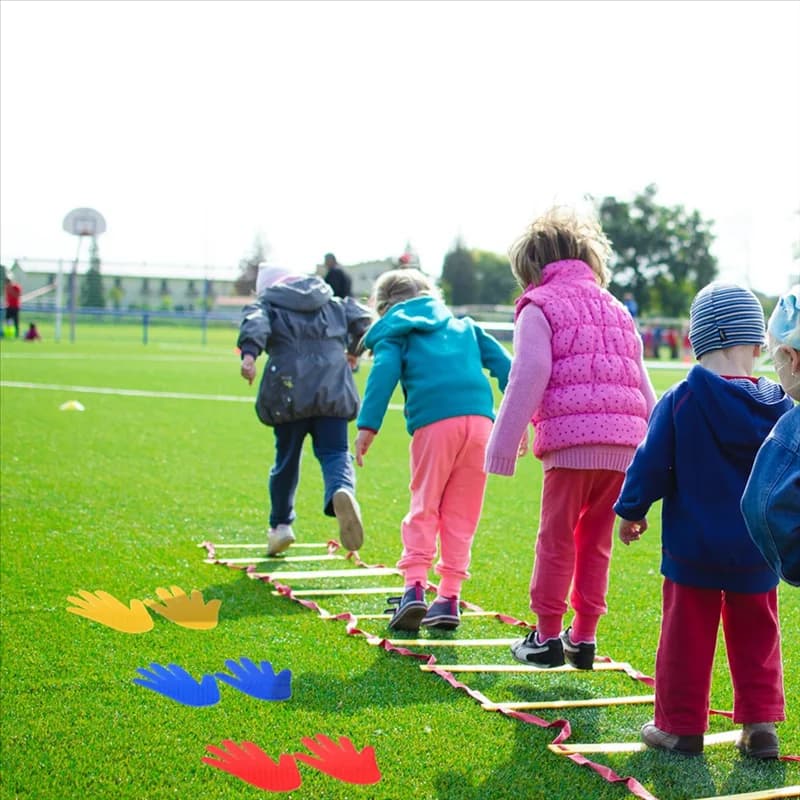 ABHS-Marcature per pavimenti a mano Emblemi per pavimenti Tappeti Tappeti per tappeti Indicatori per punti da tennis per macchie per marcatura del sito del pavimento della palestra Forma a mano Durab
