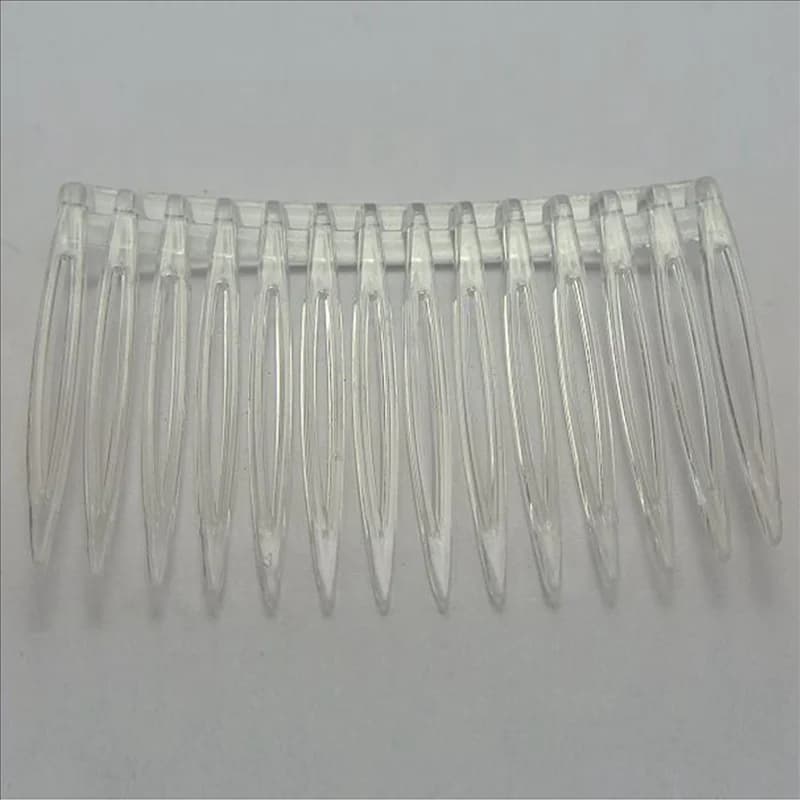 ABRT-40 X Fermagli per capelli in plastica di colore trasparente Pettini laterali Barrette 70X40mm
