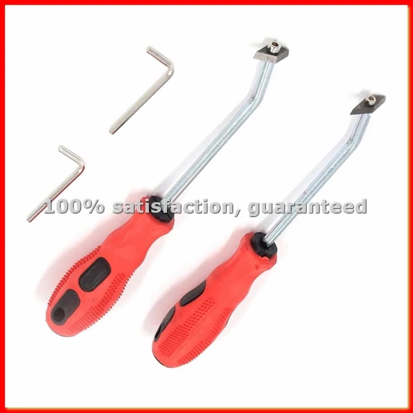 Set of 2 Tools for Removing Filling and Sealing, Triangular Lama Angle Raschietto for Cleaning Plates - A68X