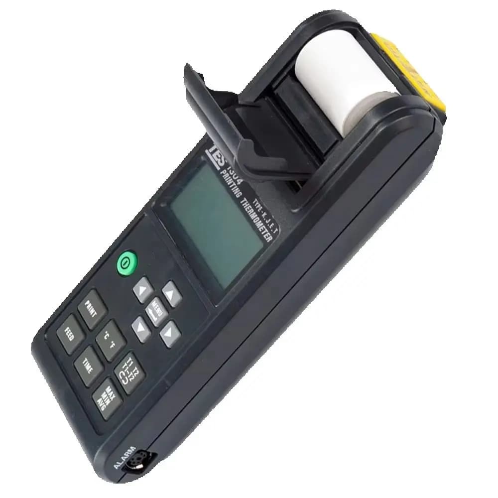 Termometro Portatile TES 1304A con Stampa, Misuratore di Temperatura per Termocoppie K/J/E/T