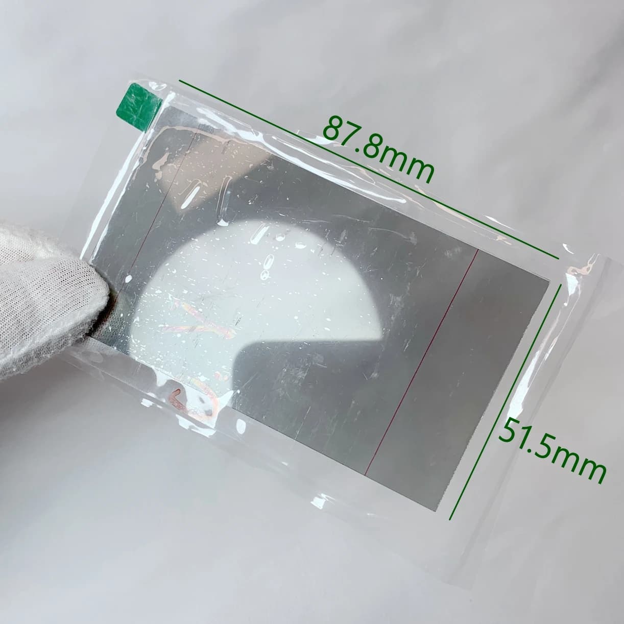 Proiettore fai-da-te Lente termoisolante Pellicola polarizzante HD Vetro polarizzato termico Riparazione schermo bruciato giallo 87.8X51.5mm per HY350