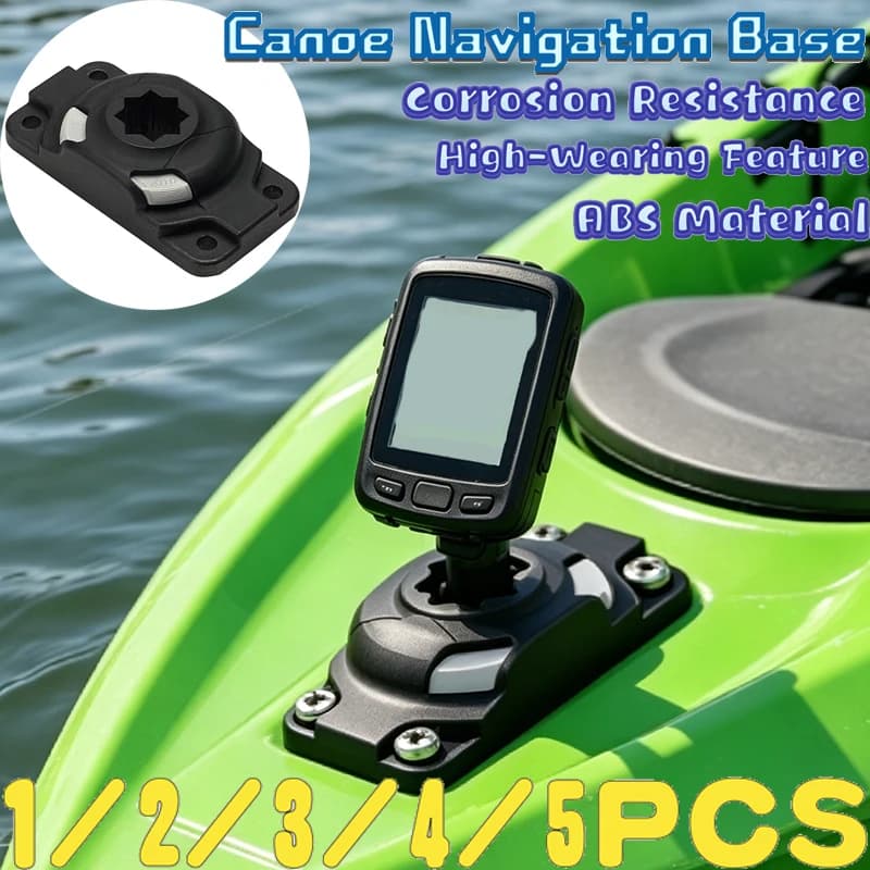 Canoe Navigation Frame Base With Screw Inflatable Kayak Fixed Fishing Rod Lighting Holder Outdoor Boat Install Accessory 1-5PCS