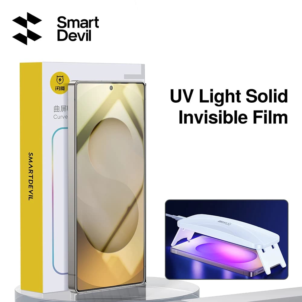 SmartDevil AR Protezione schermo antiriflesso a luce UV per Samsung S25 Ultra S24 Plus HD Pellicola solida a colla completa per S23 S22