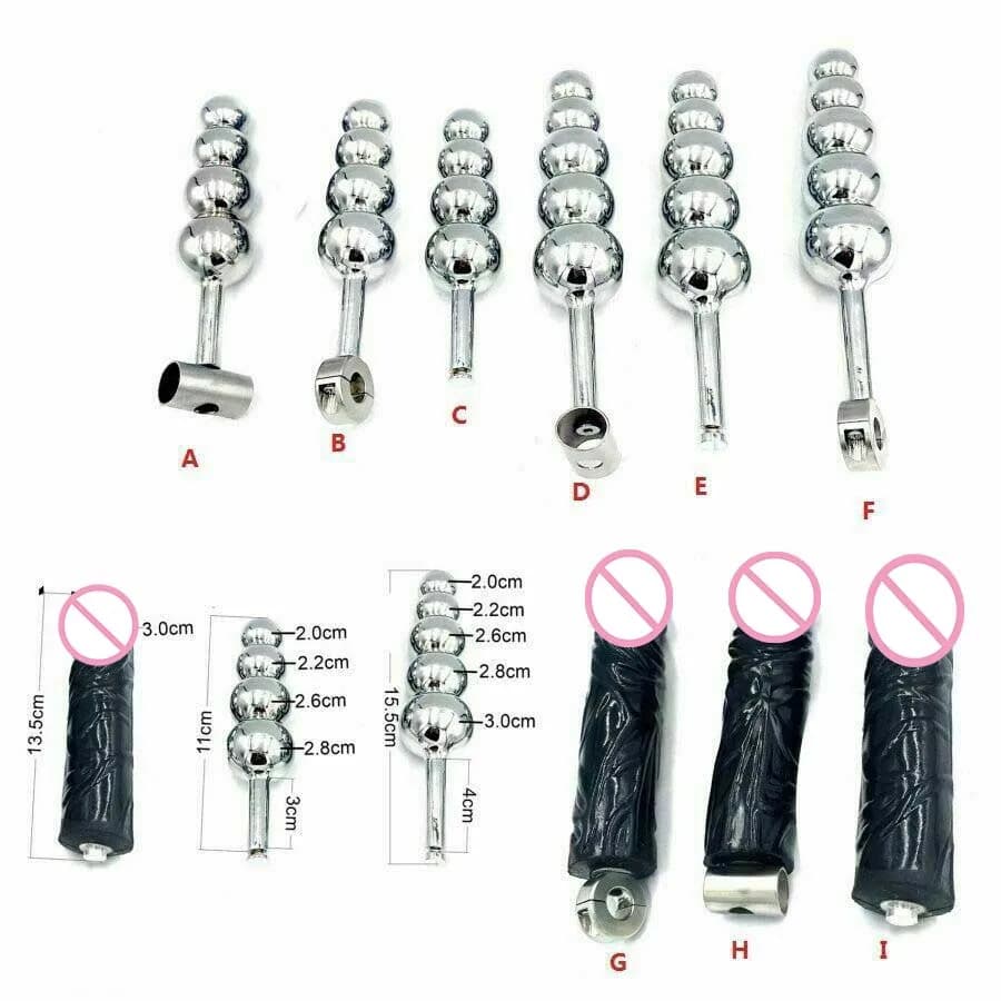 Accessori per cinture di castità in metallo/Silicone Plug vaginale anale giocattoli per ano staccabili giocattoli per adulti per uomini donne Butt Beads Dildo