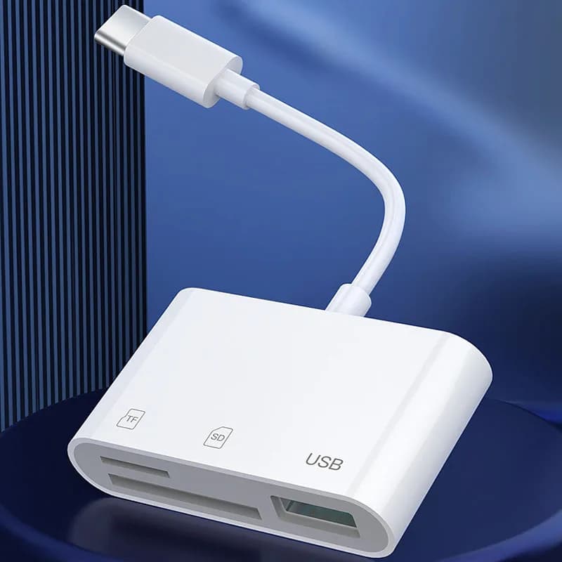 Lettore di schede di memoria 3 in 1 Type-C SD TF CF USB-C per Huawei MacBook Pro compatibile con Compact Flash