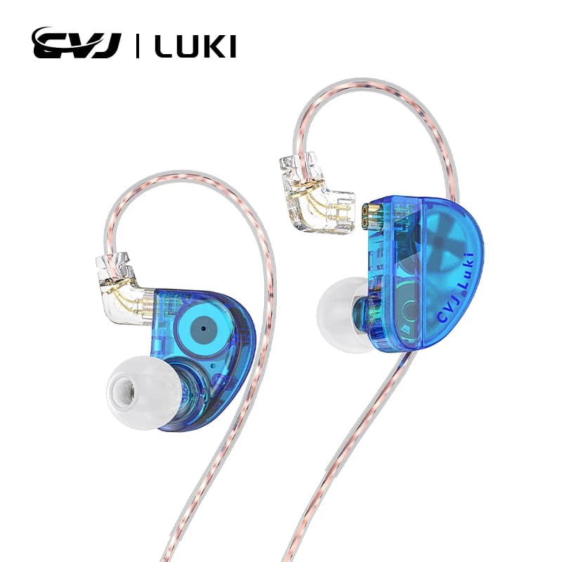CVJ Luki Dual Unit vibrating headphones In-ear professional vibration + 10mm Flagship Dynamic with HD microphone