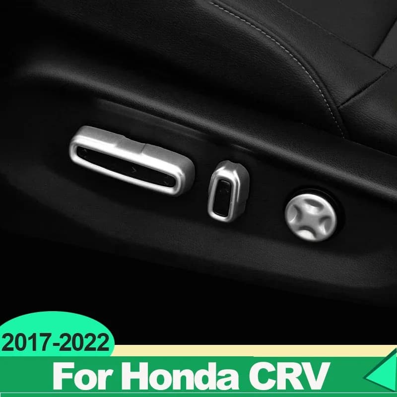For Honda CRV CR-V 2017 2018 2019 2020 2021 2022 Hybrid ABS Car Styling Trim Seat Adjustment Knob Button Switch Cover Stick